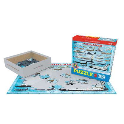 EuroGraphics Airplanes 100-Piece Jigsaw Puzzle