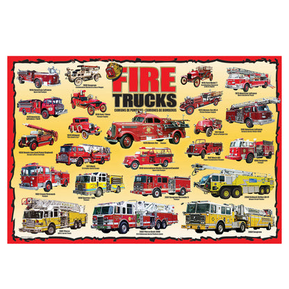 EuroGraphics Fire Trucks 100-Piece Jigsaw Puzzle