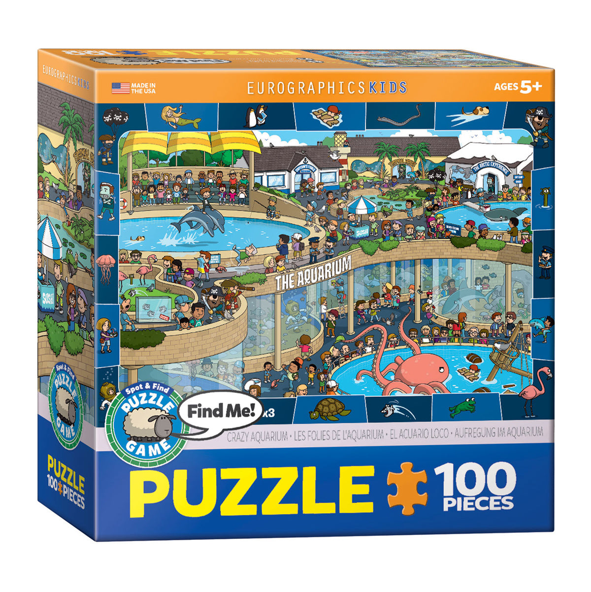 EuroGraphics Spot & Find Crazy Aquarium Puzzle