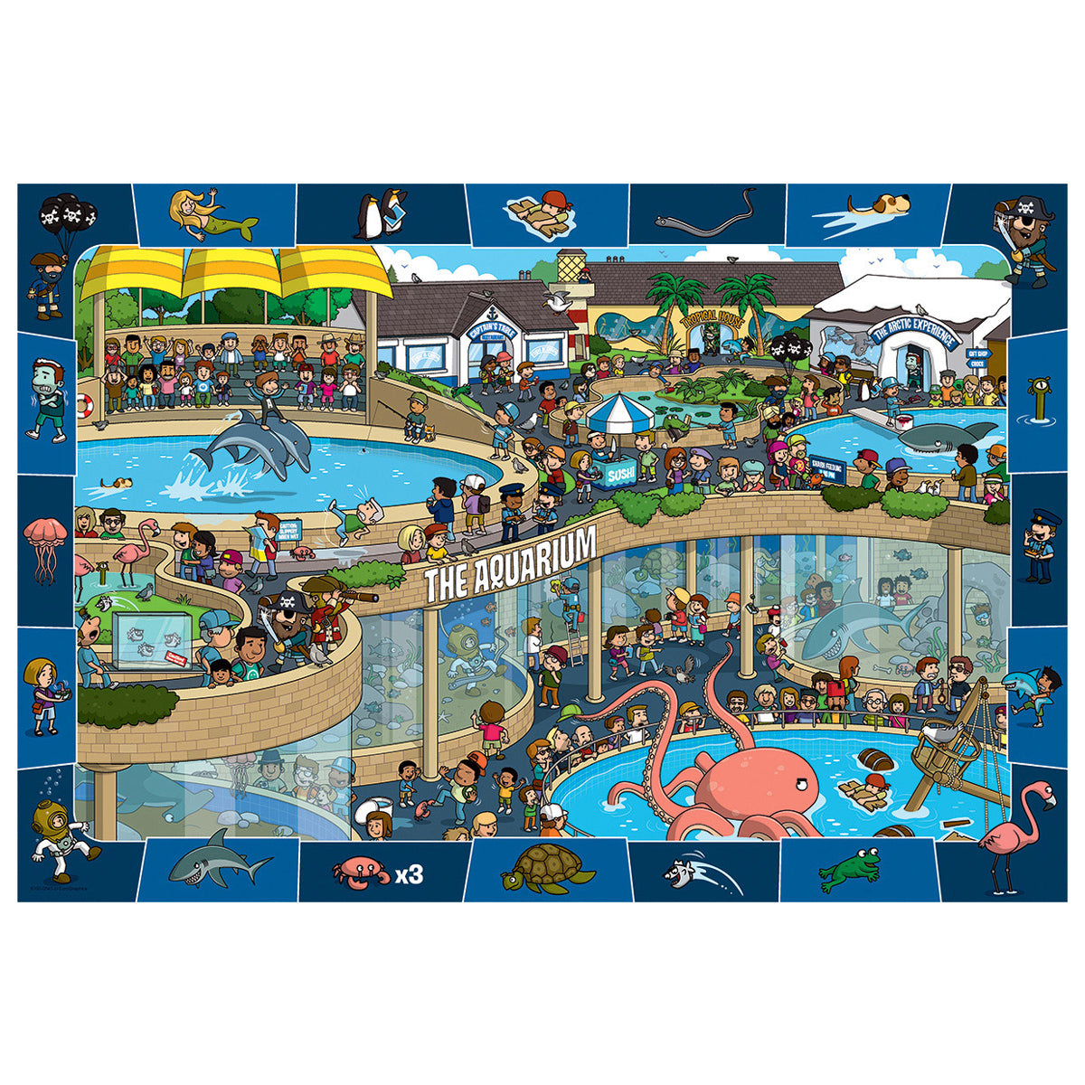 EuroGraphics Spot & Find Crazy Aquarium Puzzle