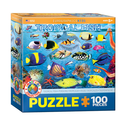 EuroGraphics Tropical Fish 100-Piece Jigsaw Puzzle
