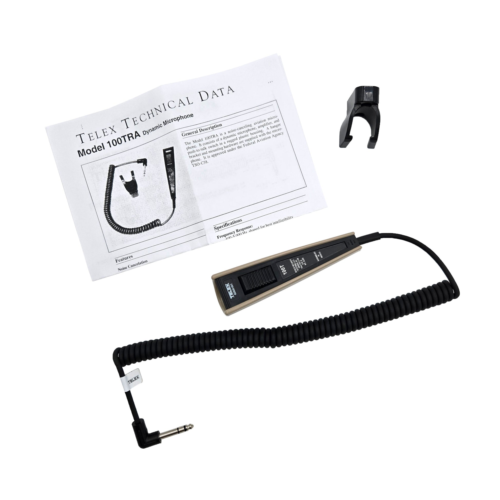 Telex 100TRA Handheld Microphone – Full Kit Displayed