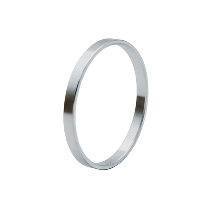 Close-up of Piper Aircraft wheel spacer 63484-000, silver metal ring with smooth reflective finish.