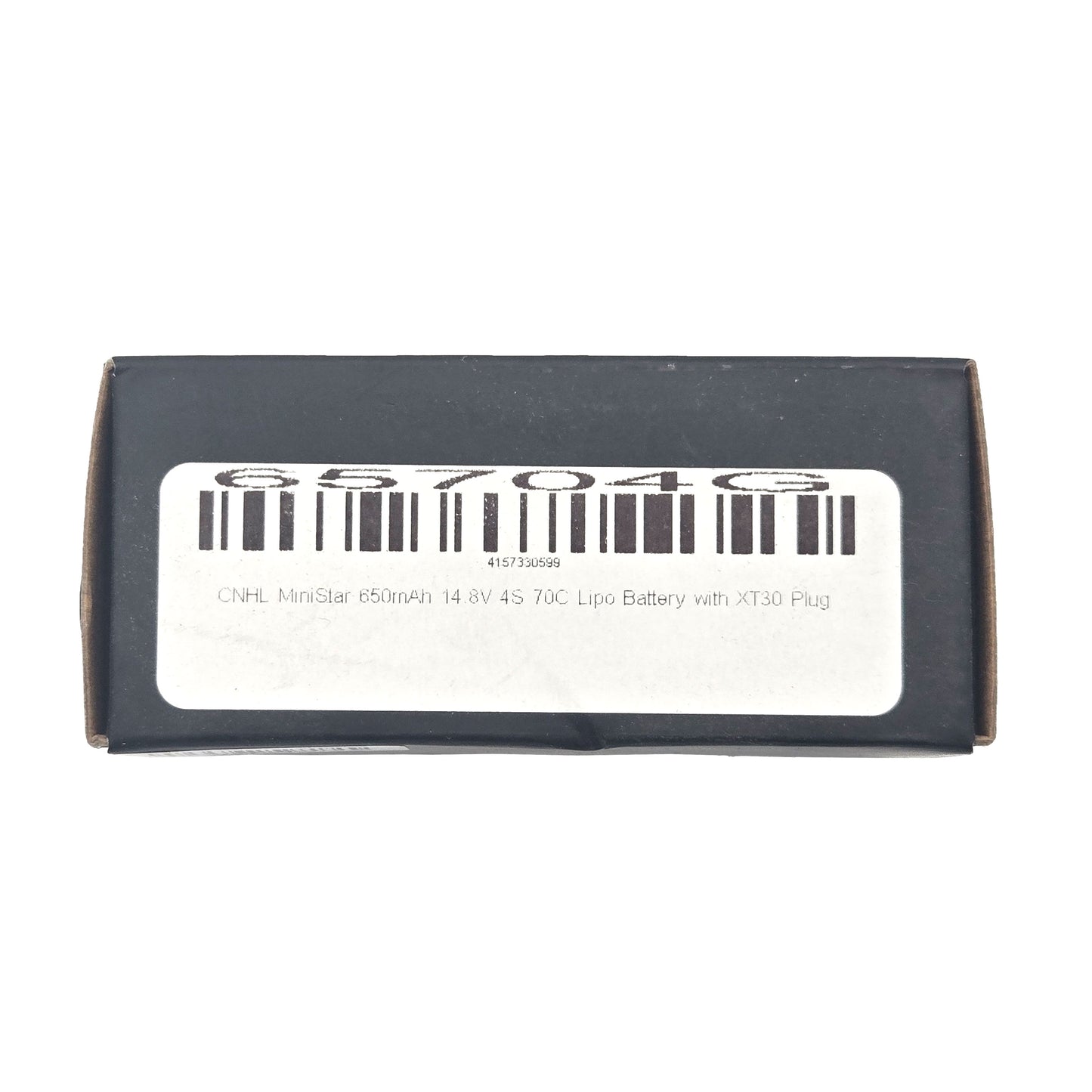 CNHL MiniStar 650mAh 4S 70C LiPo Battery – Box with Barcode Label