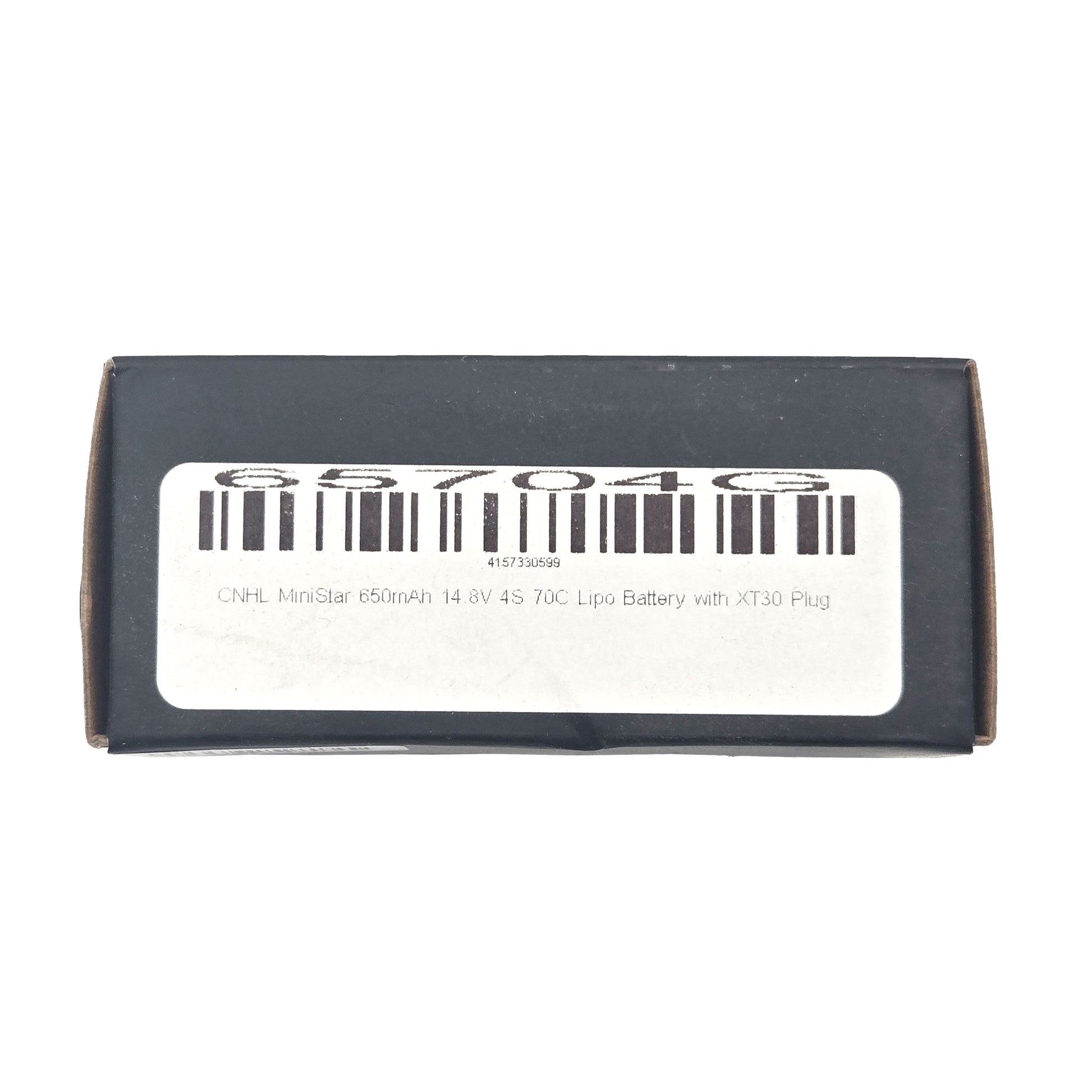 CNHL MiniStar 650mAh 4S 70C LiPo Battery – Box with Barcode Label