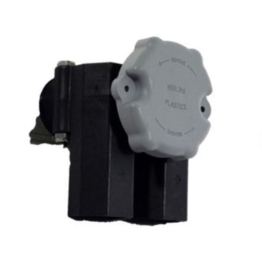 Angled view of Rebling 7017-1 quick disconnect plug with T-handle