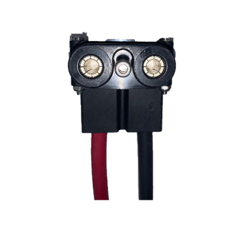 Rear view of Rebling 7017-1 plug showing cable connections and strain relief