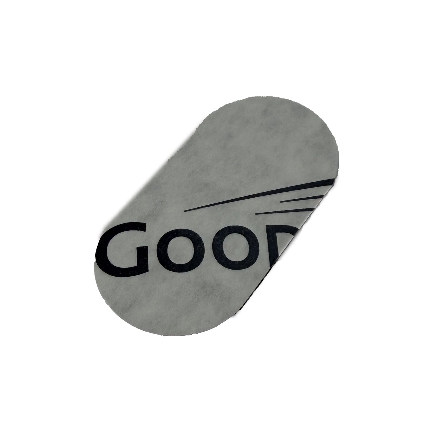 Back of Goodrich Small Oval Fastpatch aircraft tire repair patch