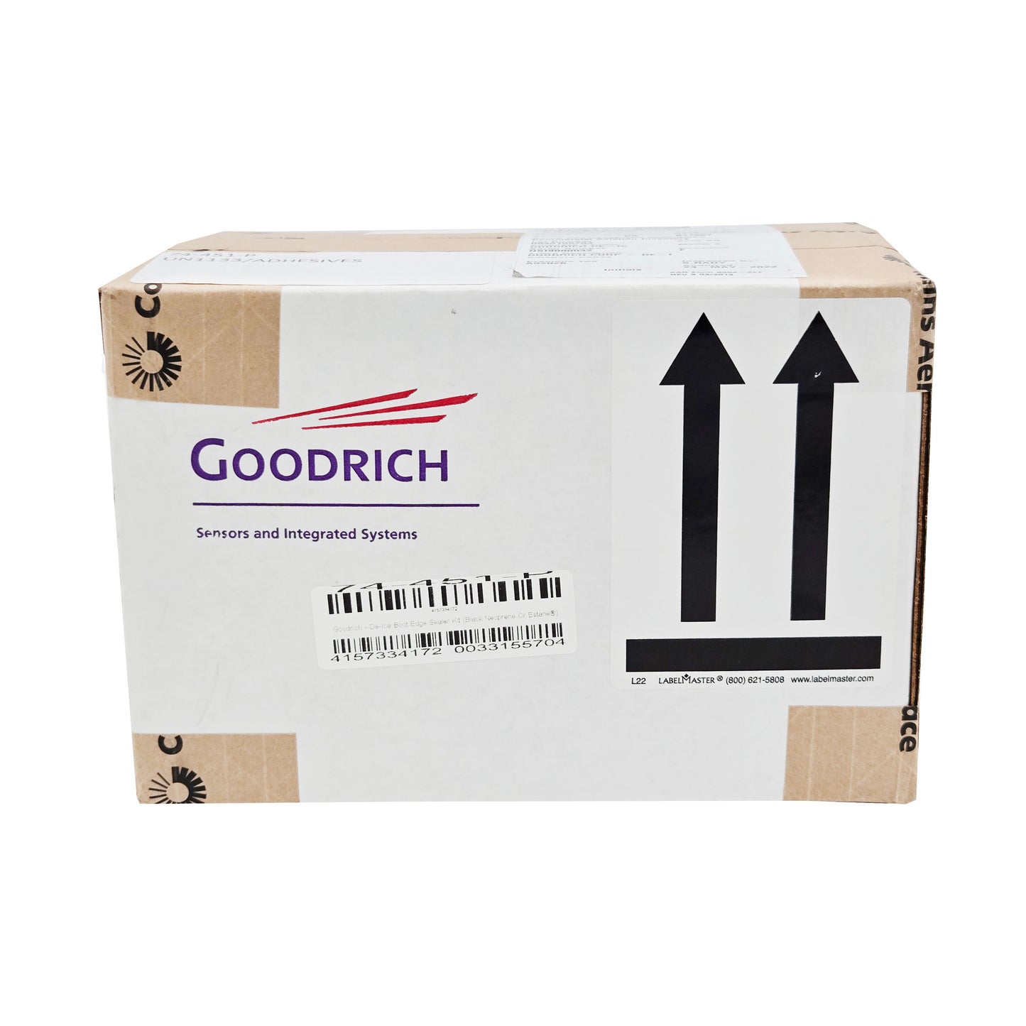 Goodrich De-Ice Boot Edge Sealer Kit – Front View of Adhesives Box with Part Number
