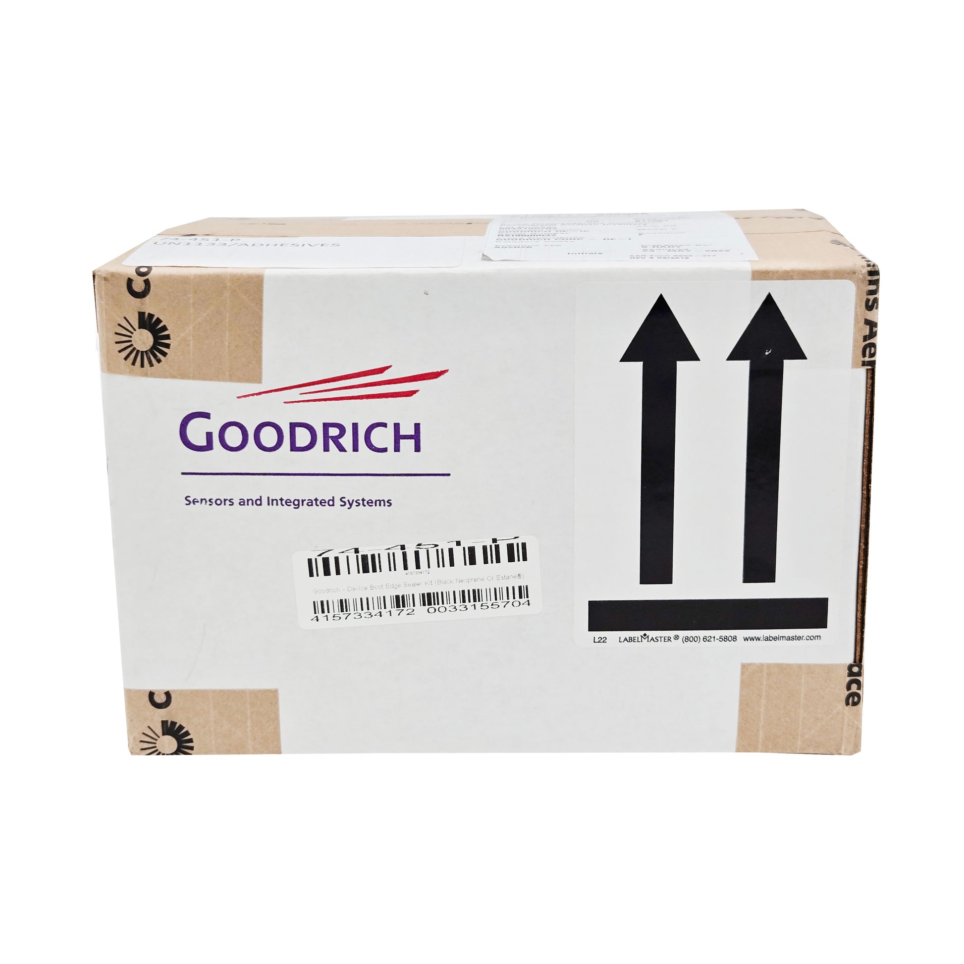 Goodrich De-Ice Boot Edge Sealer Kit – Front View of Adhesives Box with Part Number