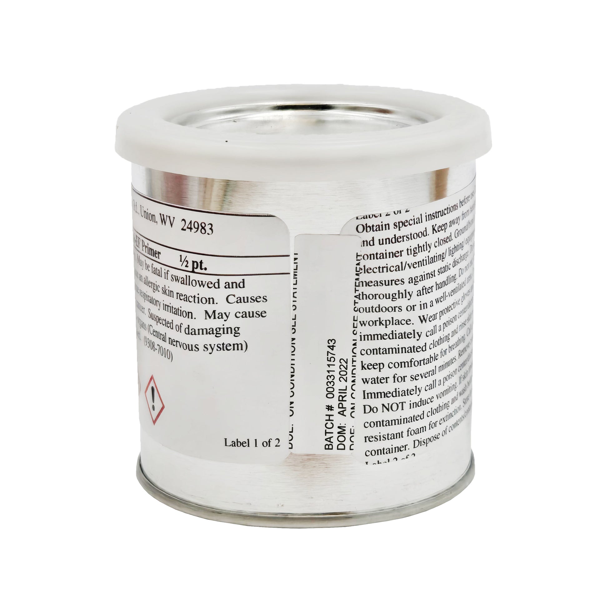 Goodrich Thixon Primer – Side View Showing Usage and Safety Instructions
