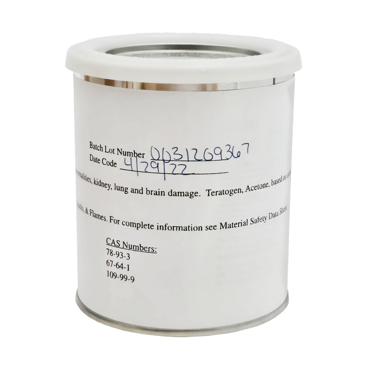 Goodrich LA 5102 Adhesive – Side View Displaying Instructions and Labeling