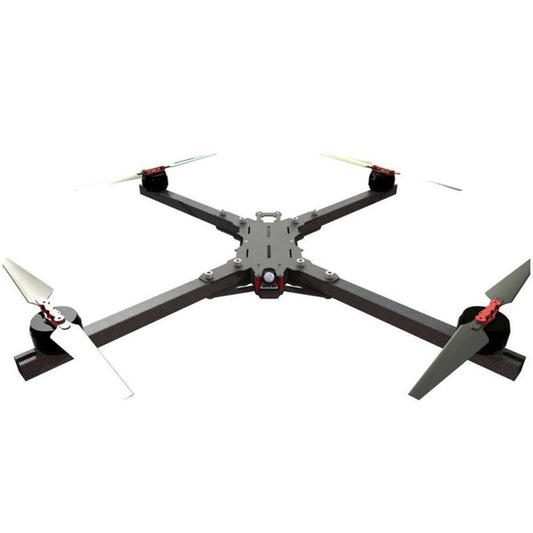 TBS Source X X-Class Drone Frame – Front Angle with Props Installed