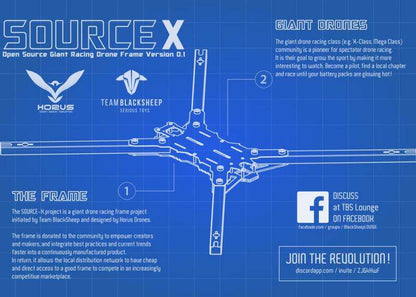 TBS Source X Frame – Blueprint Diagram and Dimensions