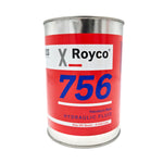 Royco 756 Hydraulic Fluid 1 quart front view - MIL-PRF-5606H, high-performance aviation hydraulic fluid
