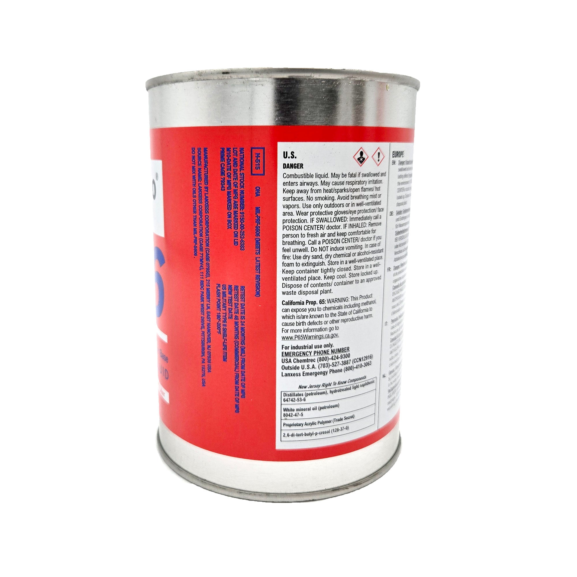 Royco - 756 Hydraulic Fluid, Mil-PRF-5606H - 1 Quart – Pilots HQ LLC.