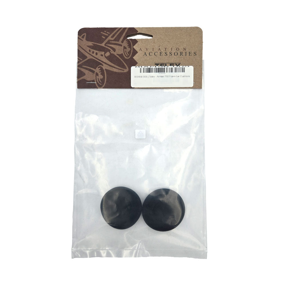 Telex Airman 750 Foam Ear Cushions – Back View in Packaging with Labeling