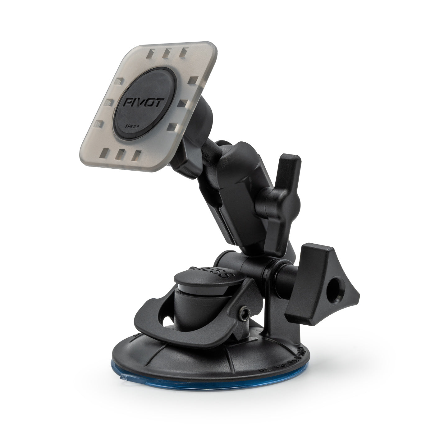 PIVOT Shorty Suction Cup Mount Kit 801PPK low profile aviation EFB and iPad mounting system, right angle