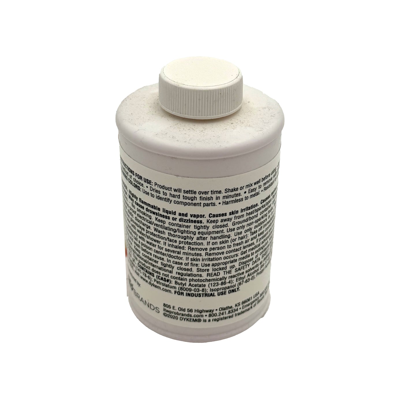 DYKEM Orange Opaque Staining Color – Industrial Part Marking Stain, 8 oz, Back