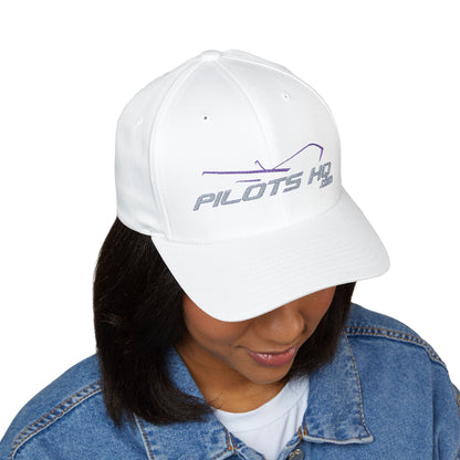Pilots HQ Structured Cap – Classic Fit, Curved Visor, Embroidered Logo