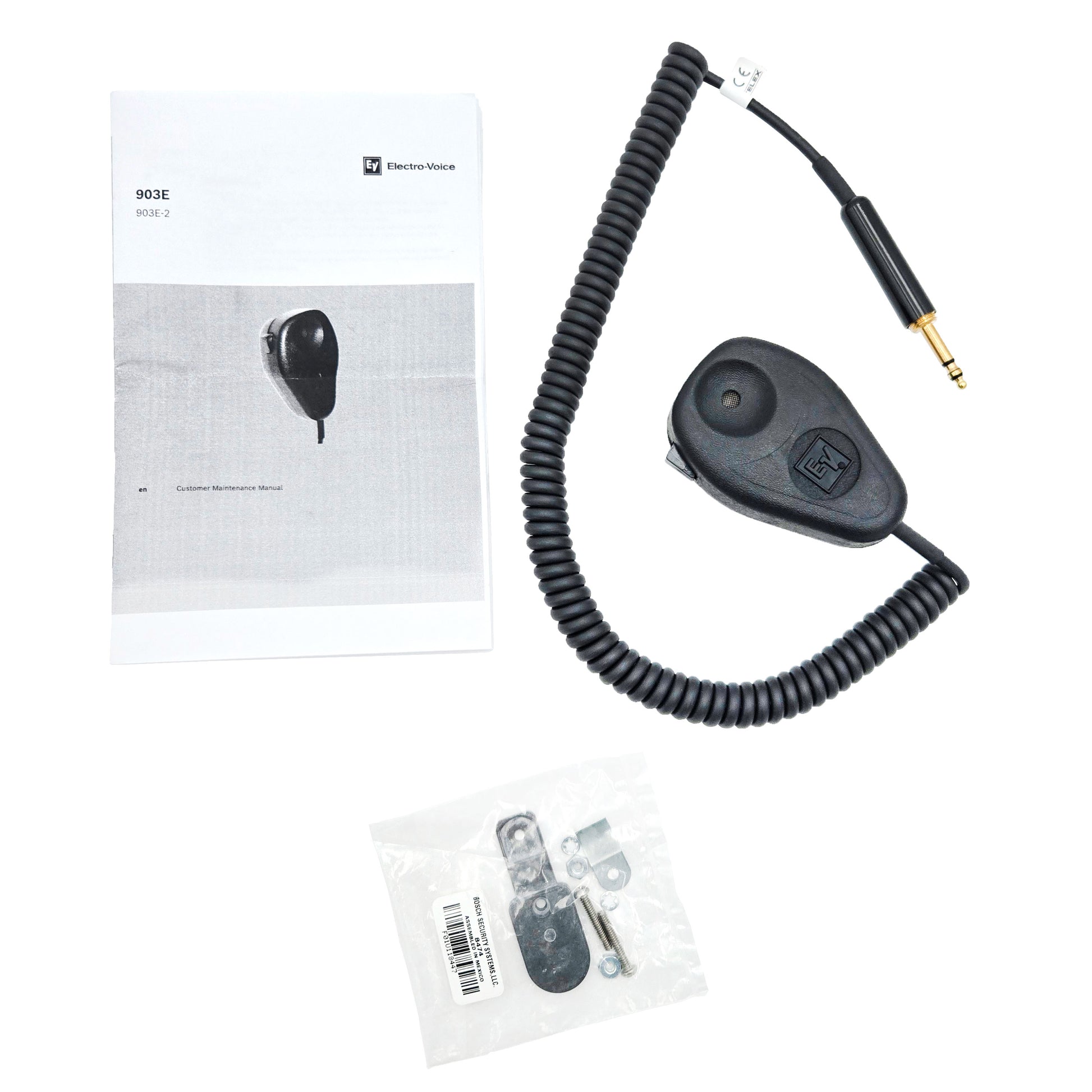Telex PJ-068 Microphone Kit – Full Contents Displayed Out-of-Box