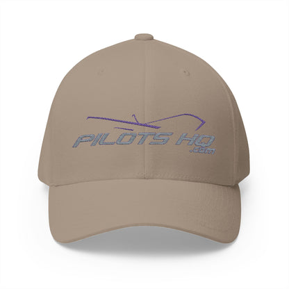 Pilots HQ Structured Cap – Classic Fit, Curved Visor, Embroidered Logo
