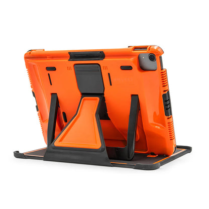 Orange PIVOT A20A Atlas Series iPad case rear view