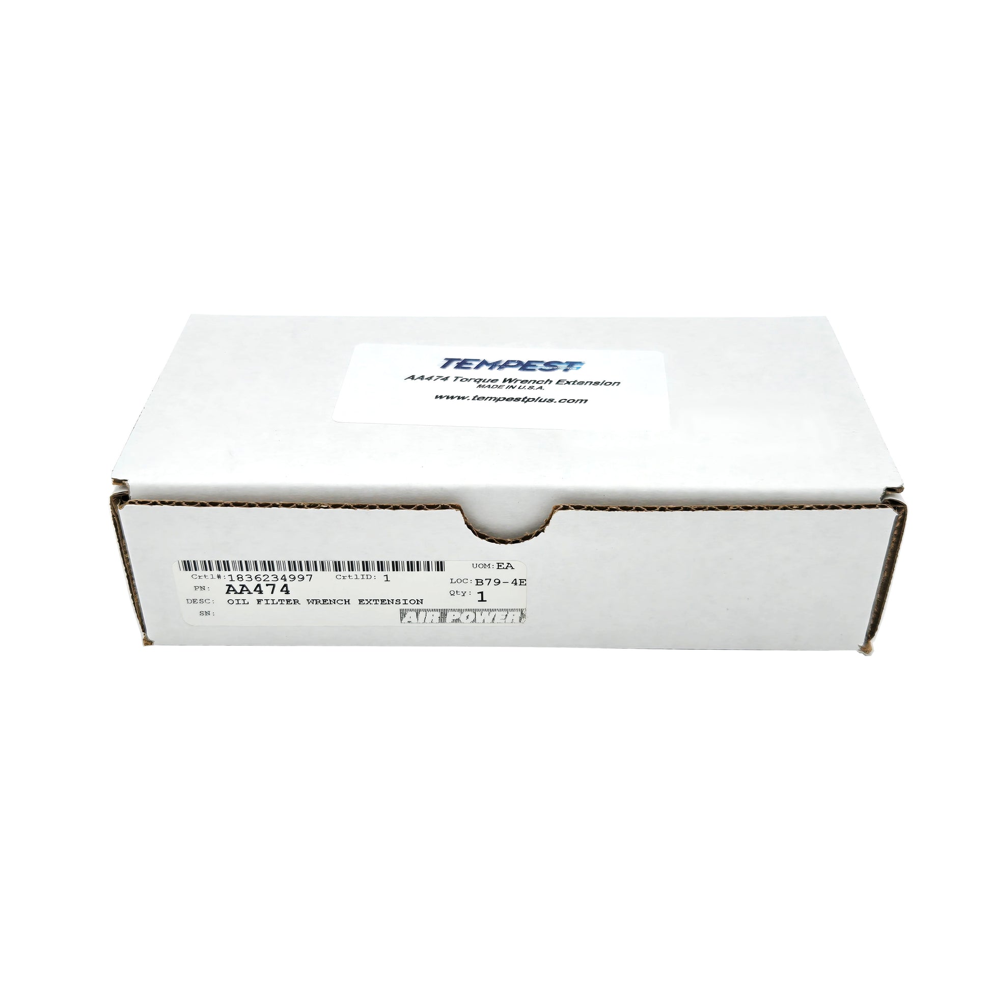 Tempest Oil Filter Wrench Extension AA474 – Packaged View in Box