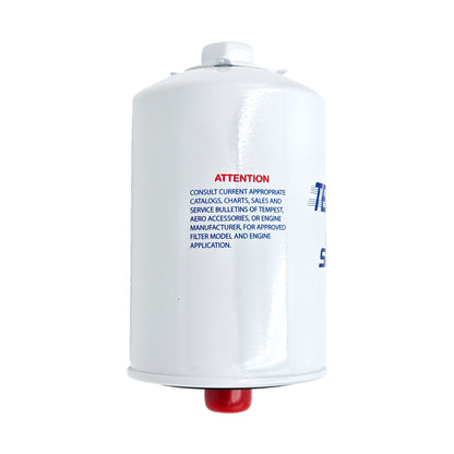 Tempest SPIN EZ Aircraft Oil Filter AA48111 – Back View with Threaded Base