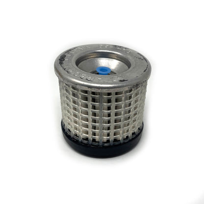 Top view of Tempest AAD9-14-5 vacuum filter – bonded end cap and pleated media