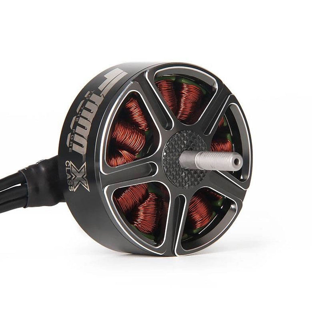 T-Motor F1000 300KV X-Class drone motor angled front view with exposed windings