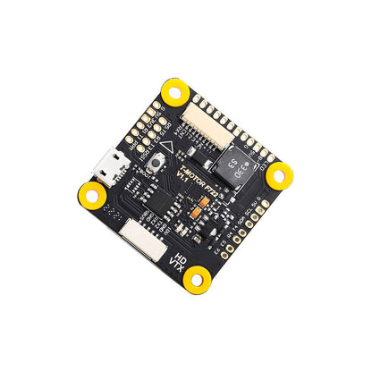 Angled view of T-Motor F7 HD Flight Controller PCB design