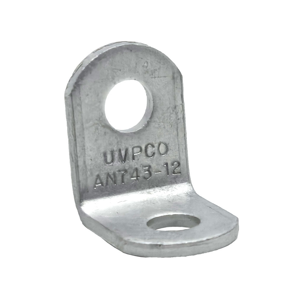 Aeronautical Std AN743-12 Aluminum Angle Bracket Top View