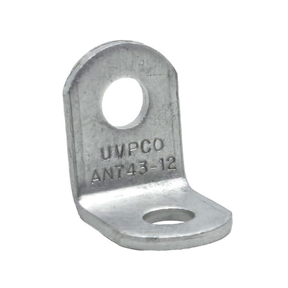 Aeronautical Std AN743-12 Aluminum Angle Bracket Top View