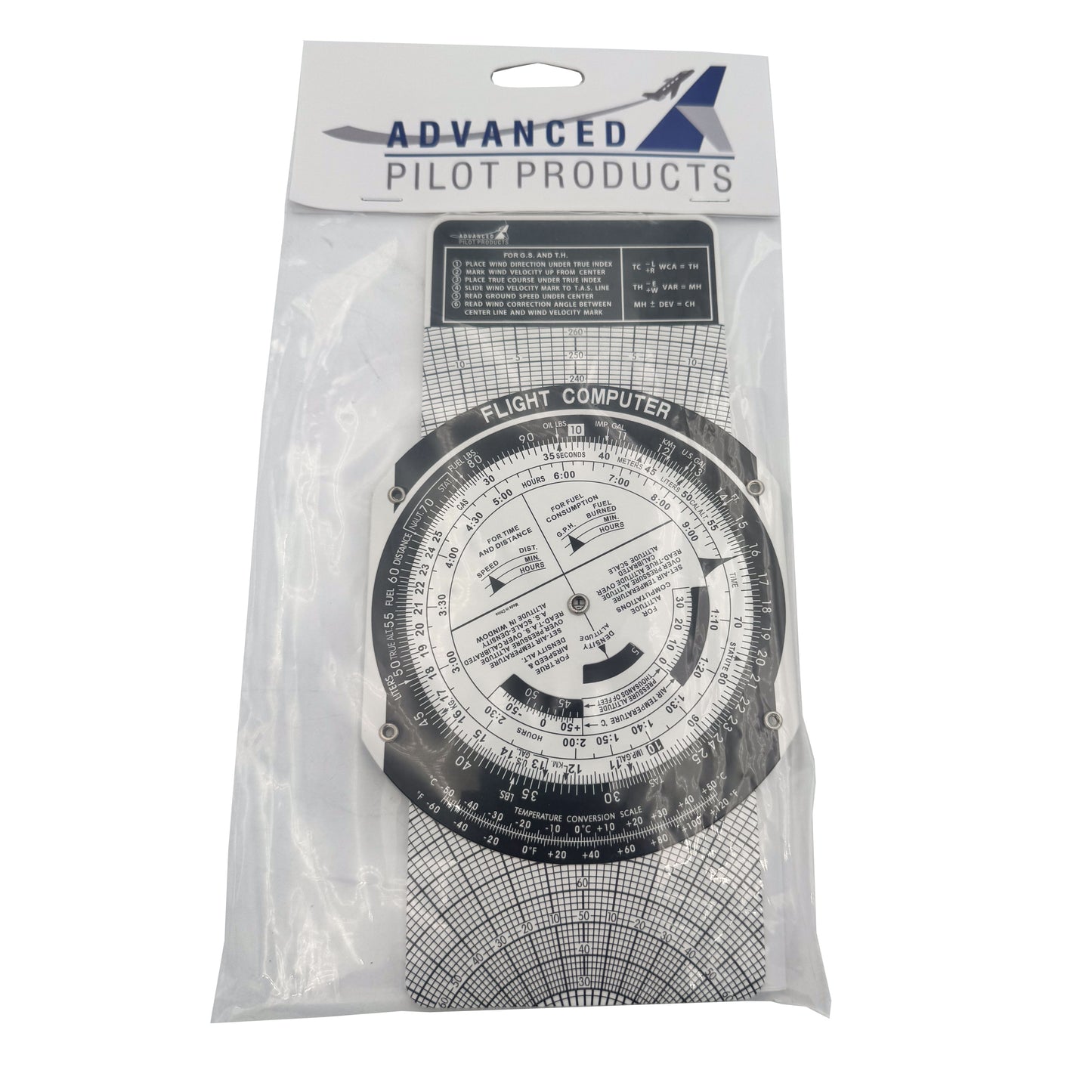 Advanced Pilot Products E6B Flight Computer – Student Pilot Slide Rule