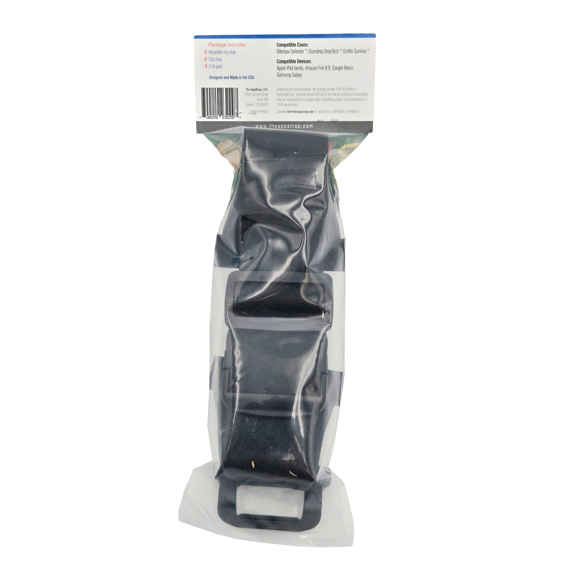 AppStrap 5 Pilot Kneeboard – Back View in Packaging Showing Instructions and Features