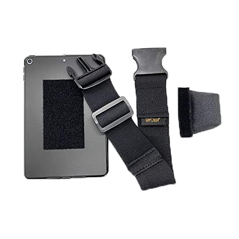 AppStrap® iPad Air® Kneeboard showing back of gel case with attached Velcro