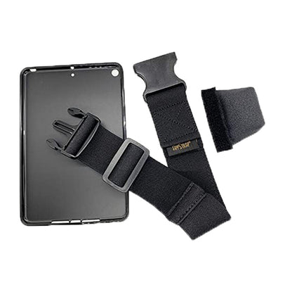 AppStrap® iPad Air® Kneeboard gel case front side showing iPad® screen access area