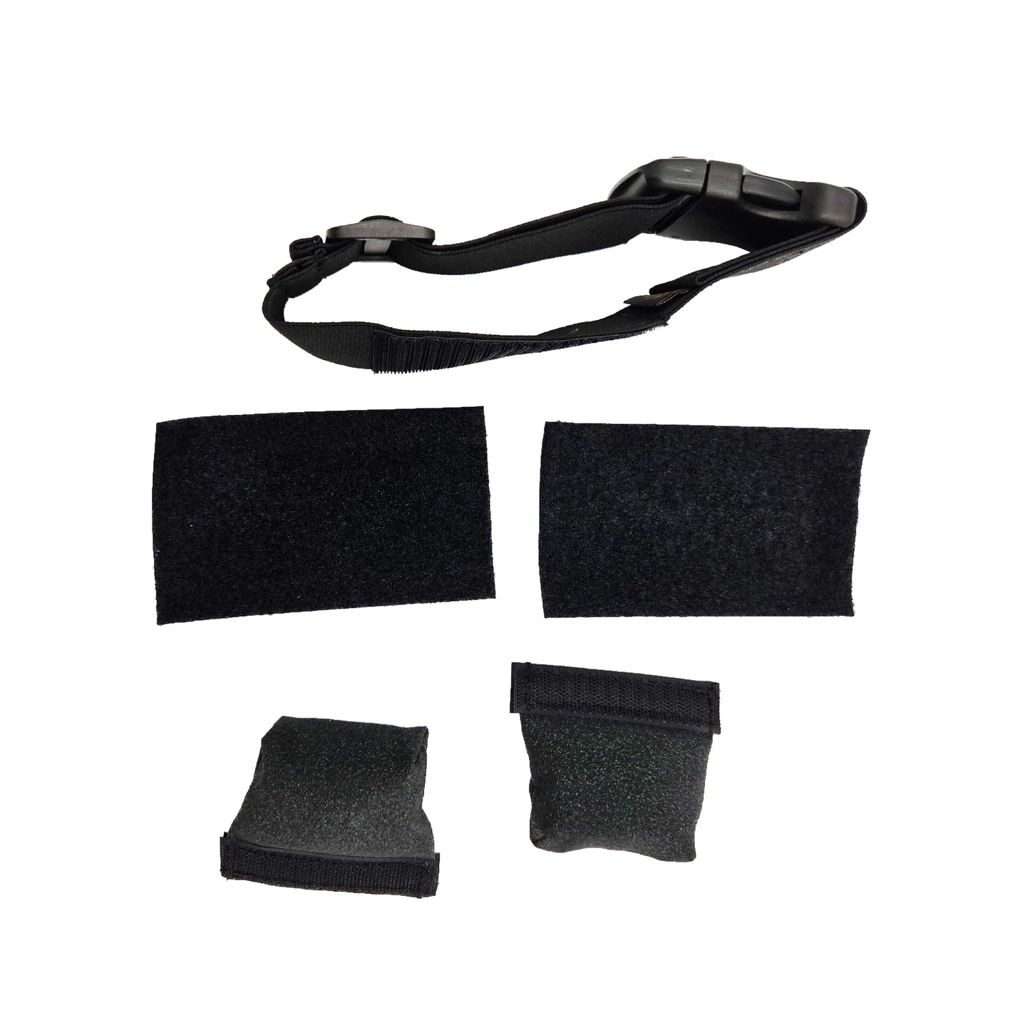 AppStrap Kneeboard Conversion Kit – Unboxed Front View of Strap, Mount, and Accessories