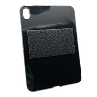 Rear side of AppStrap® iPad Mini® Gen 6 gel case showing integrated Velcro® backing