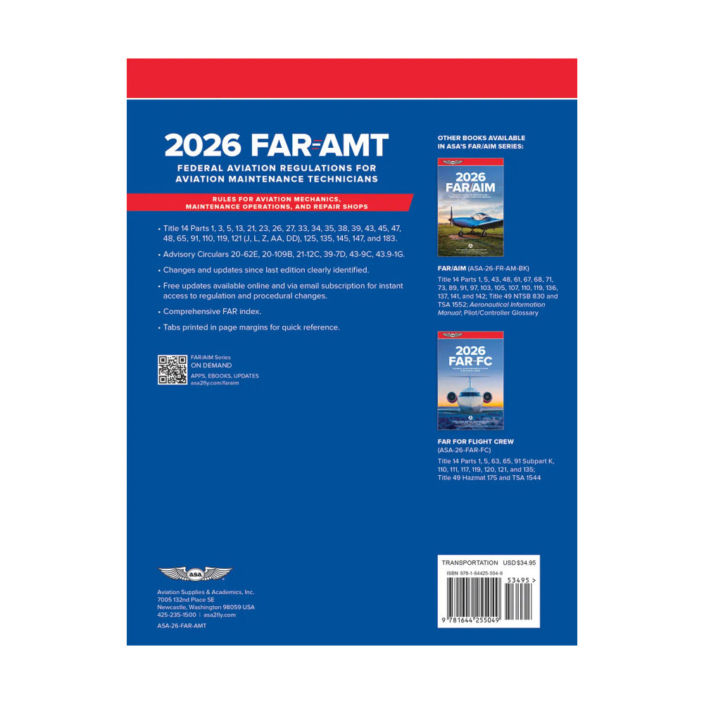 ASA 2026 FAR-AMT Back Cover with Book Summary