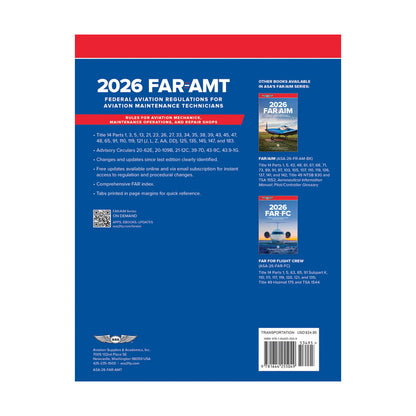 ASA 2026 FAR-AMT Back Cover with Book Summary
