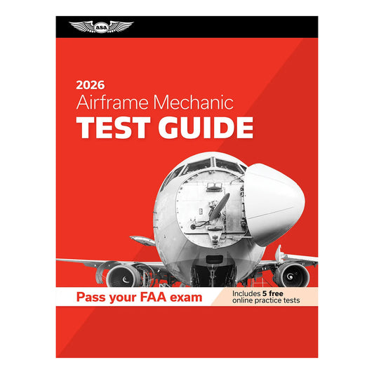 ASA 2026 Airframe Test Guide Softcover Book Cover