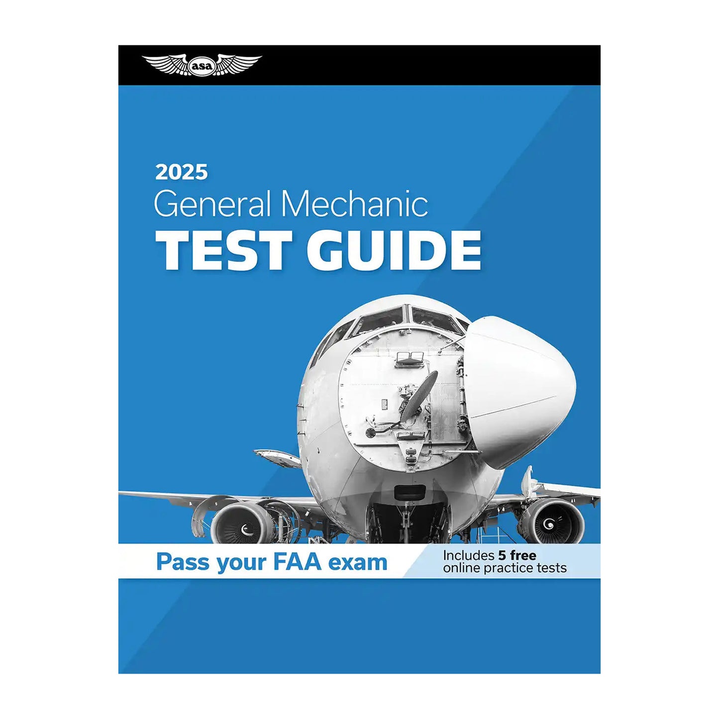 ASA 2025 AMT Test Guide General - FAA Exam Prep Book Cover
