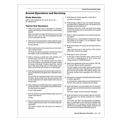 Sample Page from ASA 2026 General Test Guide – Exam Questions