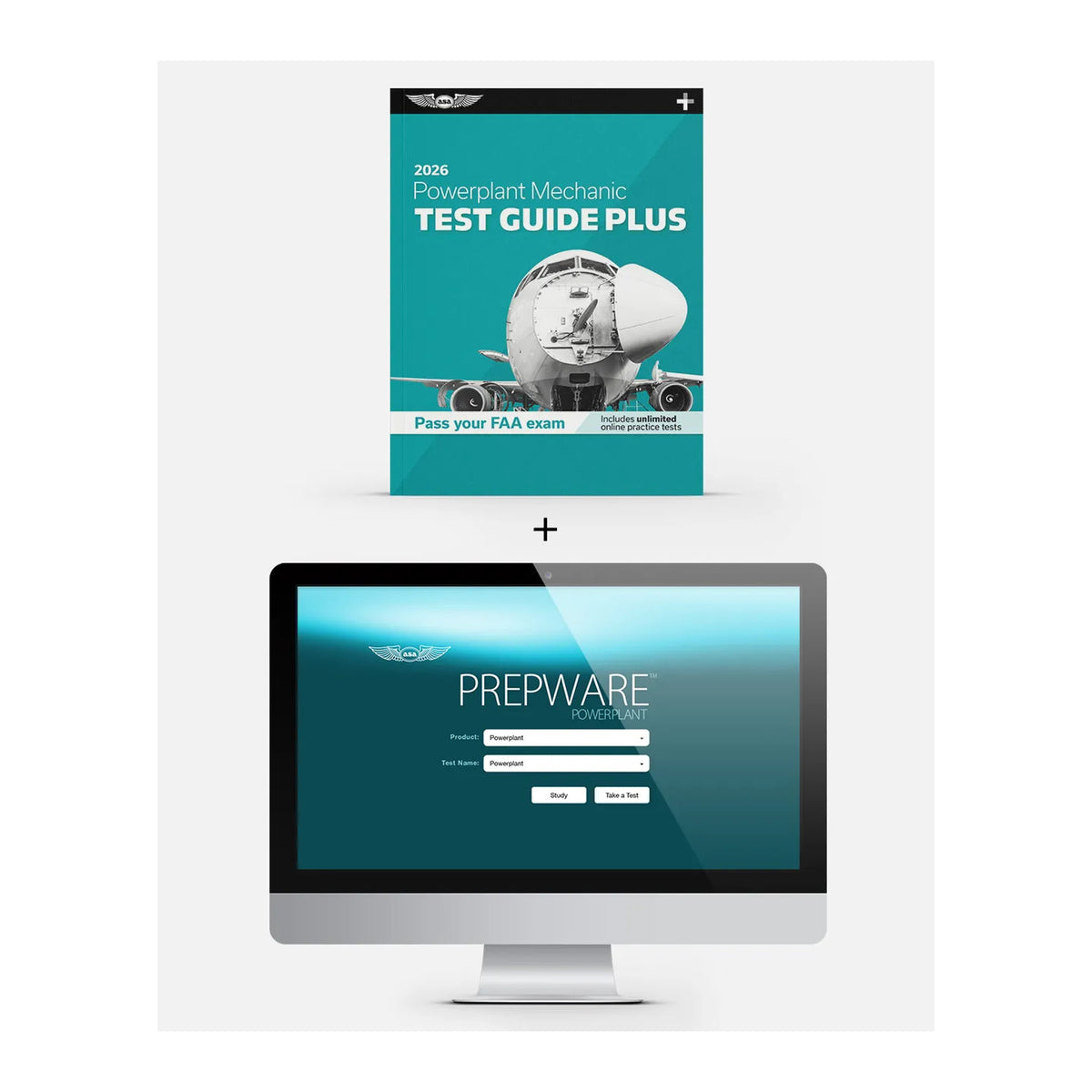 ASA 2026 Powerplant Test Guide with Prepware Software Bundle