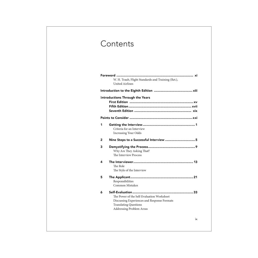 Checklist for Success Sample Page Featuring Resume Examples