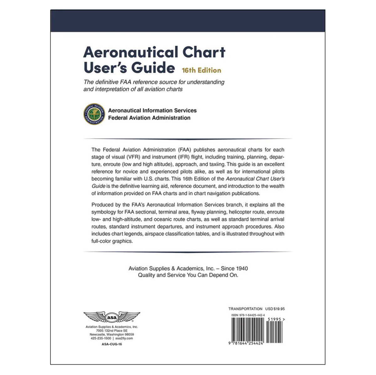 Aeronautical Chart User’s Guide, 16th Edition FAA Chart Reference