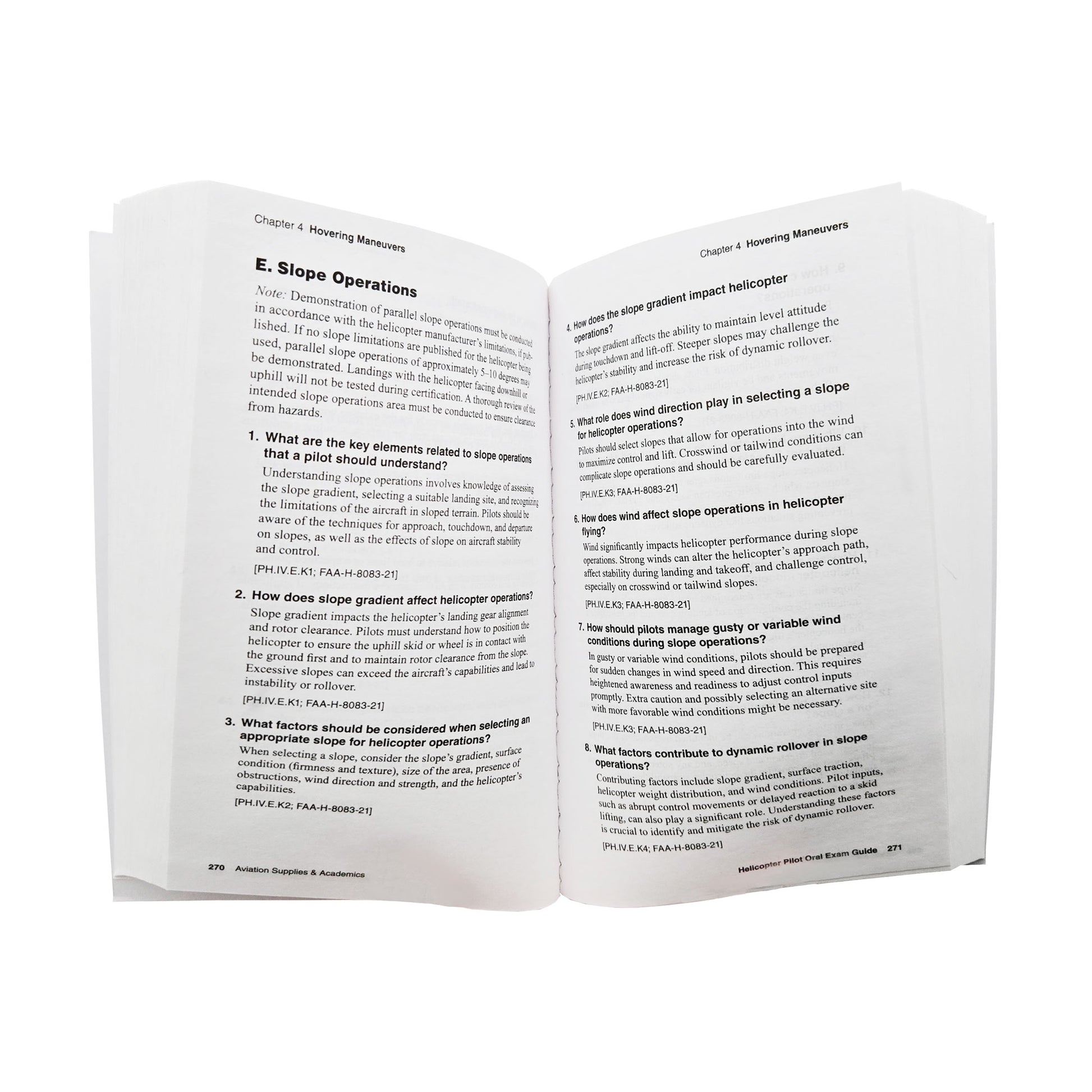 ASA Oral Exam Guide: Helicopter – Open View Displaying Interior Pages and Format