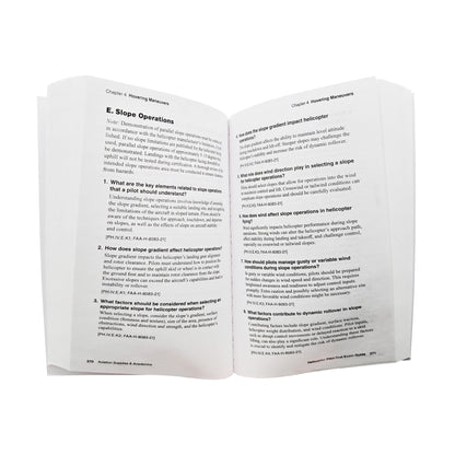 ASA Oral Exam Guide: Helicopter – Open View Displaying Interior Pages and Format